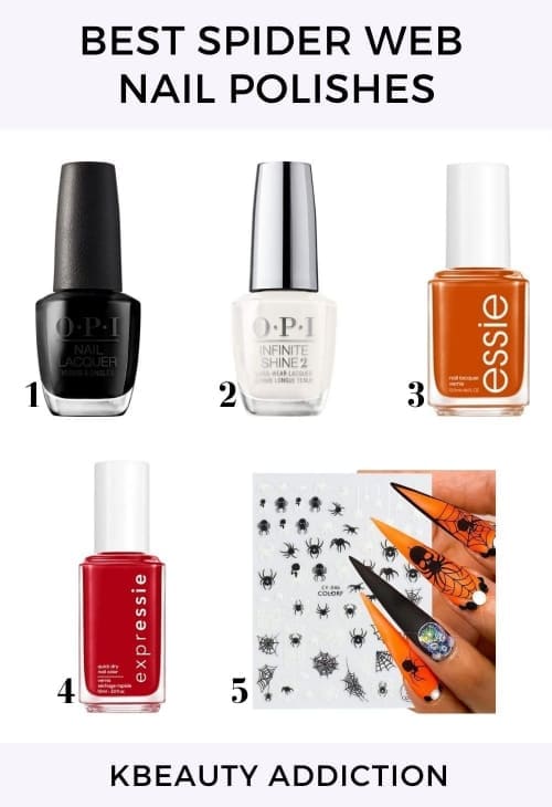 best spider web nail polish colors