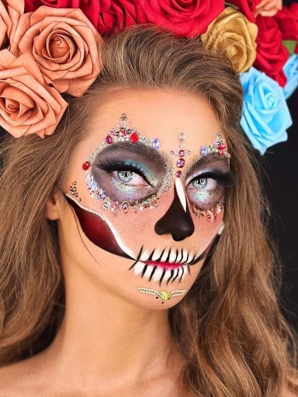 the day of the dead look