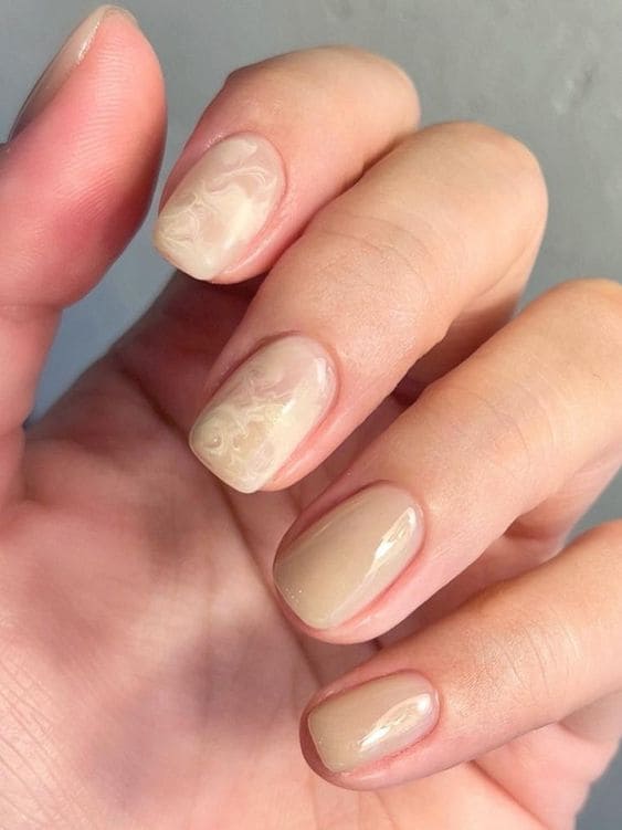 Korean marble nails