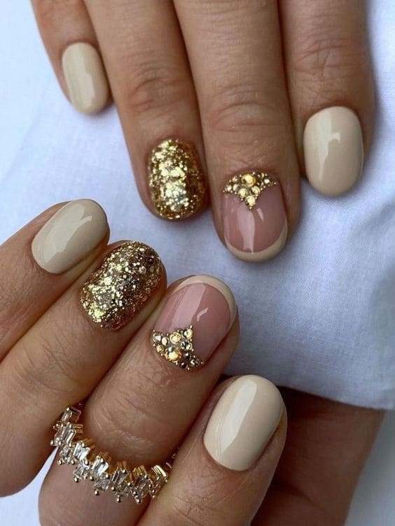 chunky glitter accent 