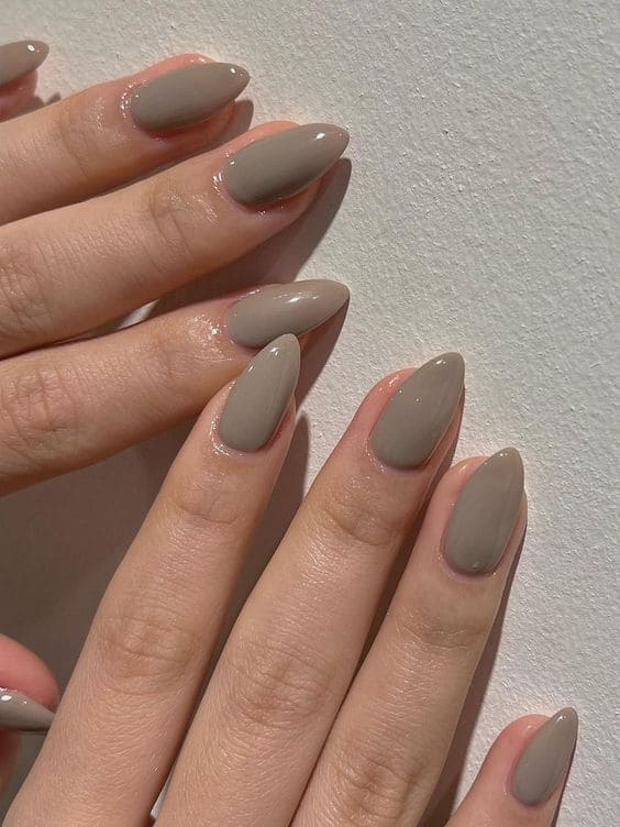 tanned neutral nails 