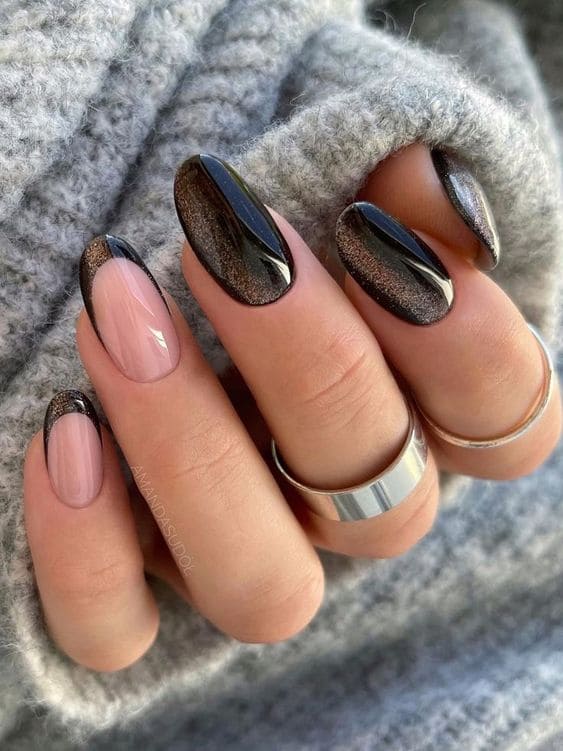 simple French tip accent 