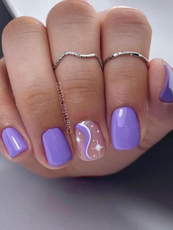 abstract nail design