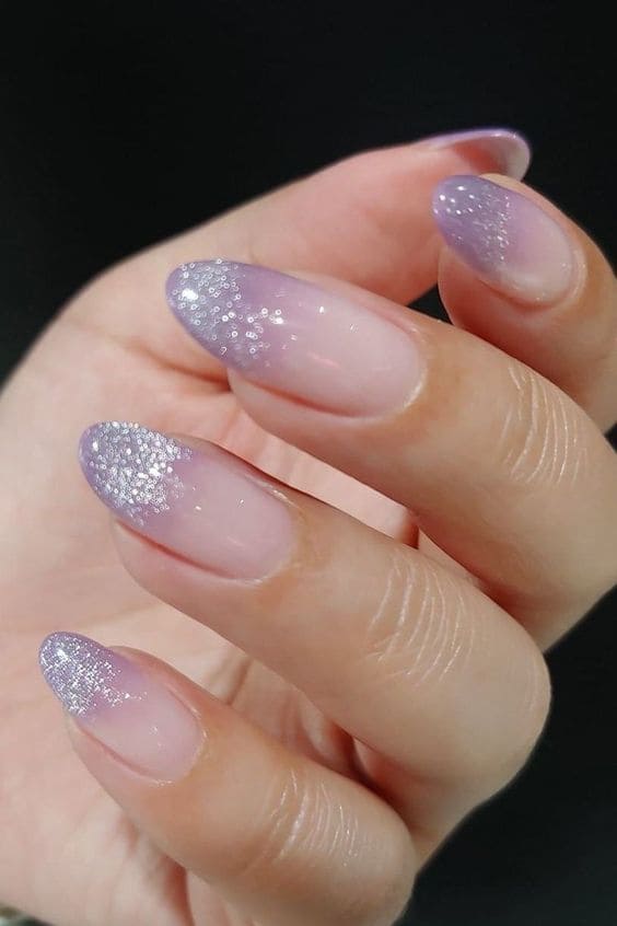 shimmery mauve nails