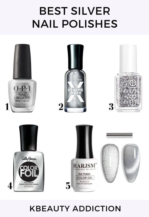 best silver nail polish colors 