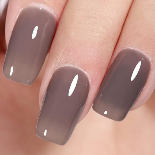 charcoal gray jelly nail polish