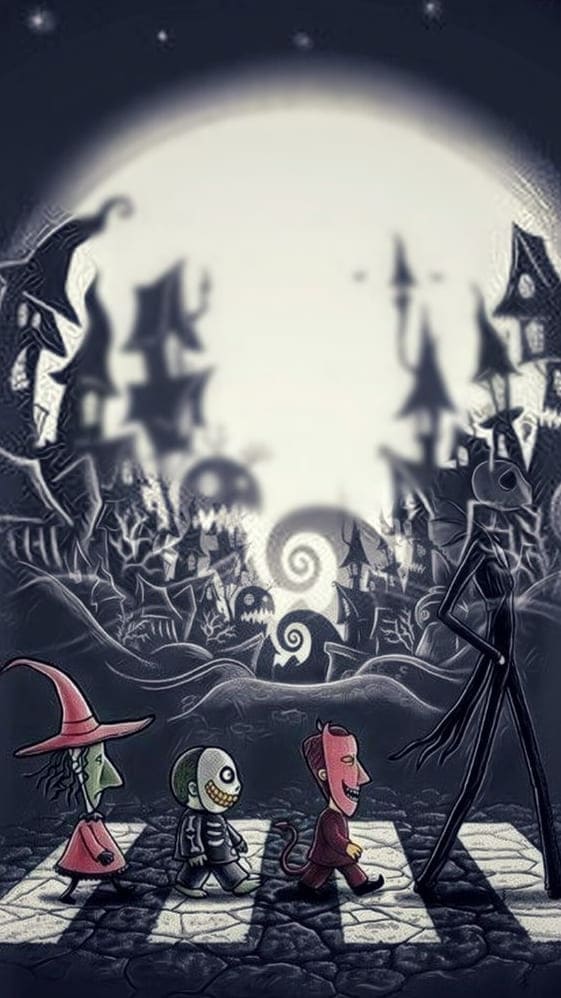 the nightmare before Christmas wallpaper: spooky town