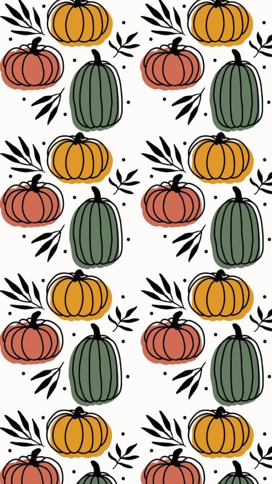 various colored pumpkins