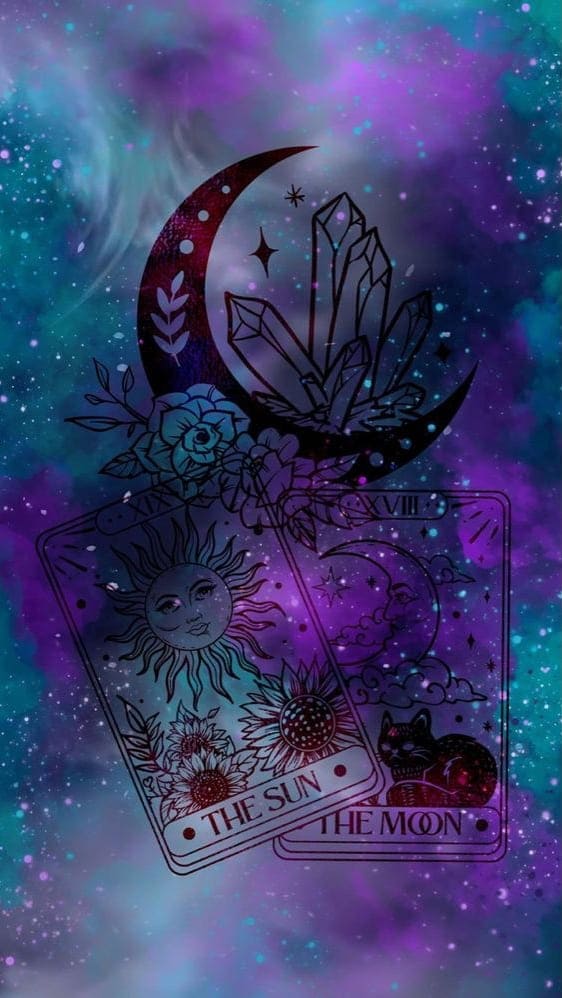 witch wallpaper: tarot card aesthetic 