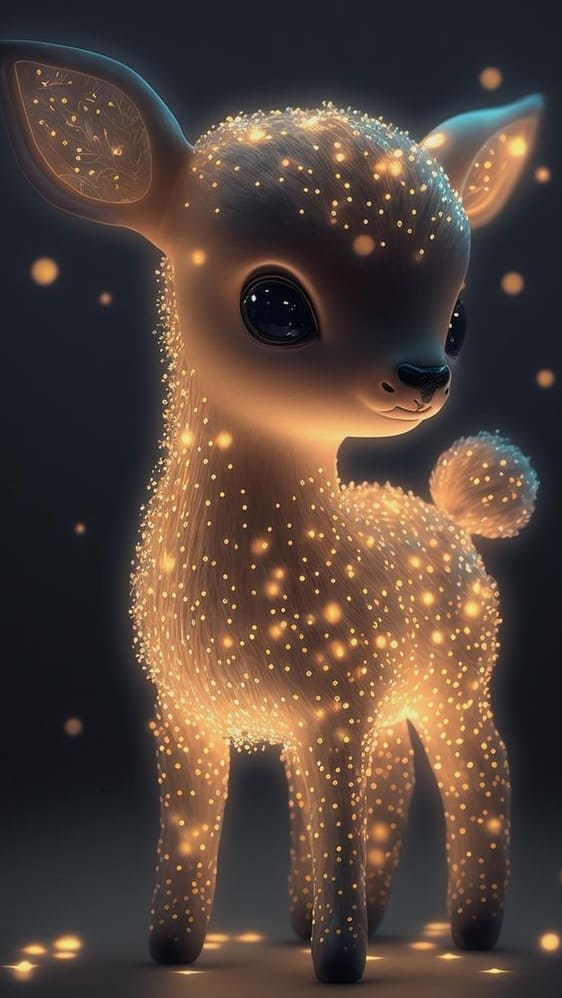 aesthetic Christmas wallpaper: reindeer 