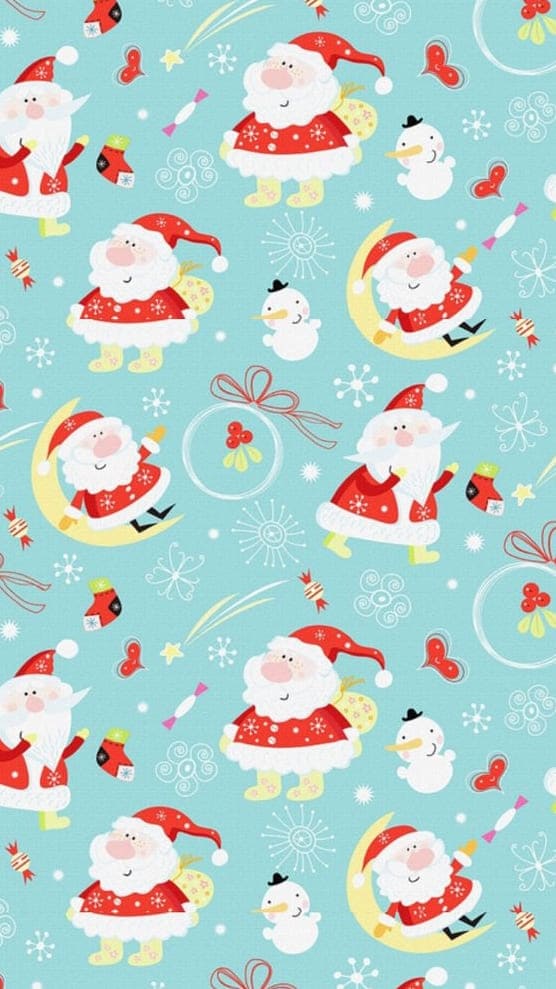 cute Christmas wallpaper: Santa