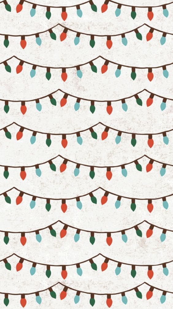 cute Christmas wallpaper: festive lights 