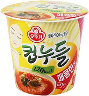 Korean low calorie instant noodle
