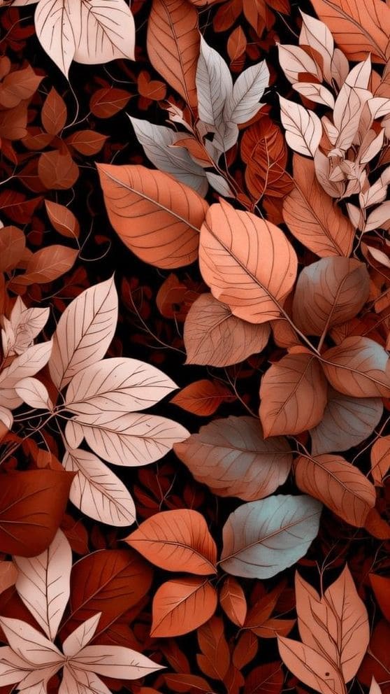 aesthetic fall foliage background
