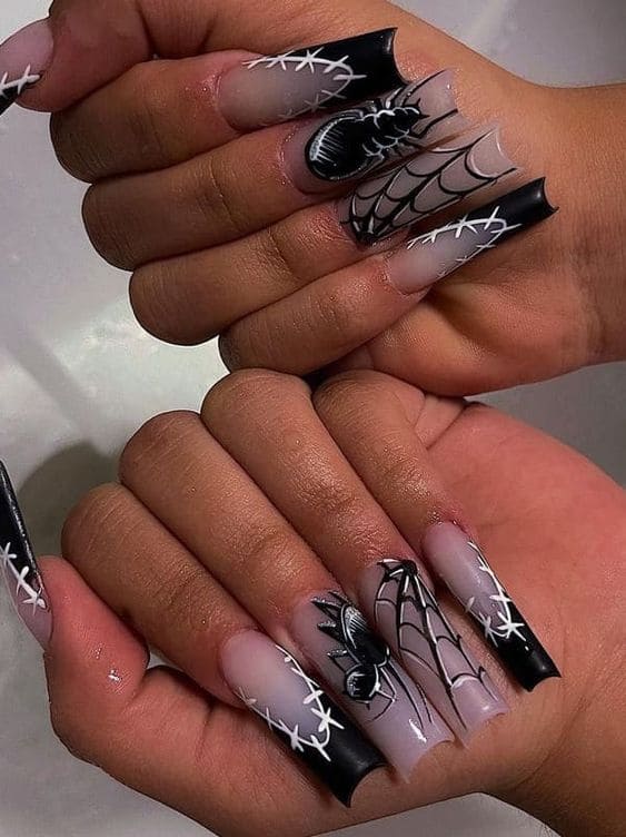 Goth Inspired Dark Nails
