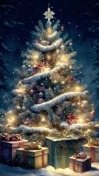twinkling Christmas tree 