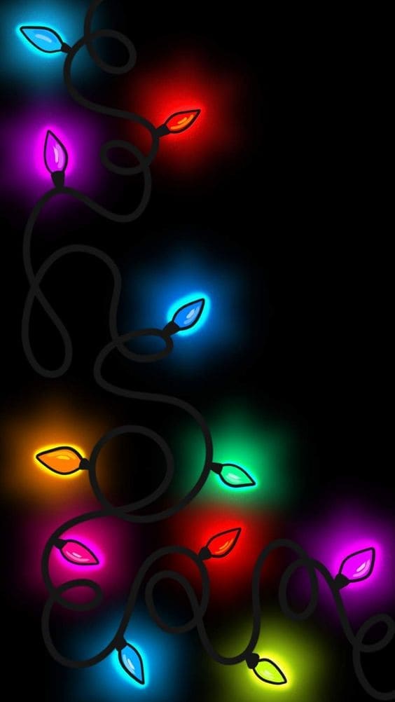 colorful, festive lights 