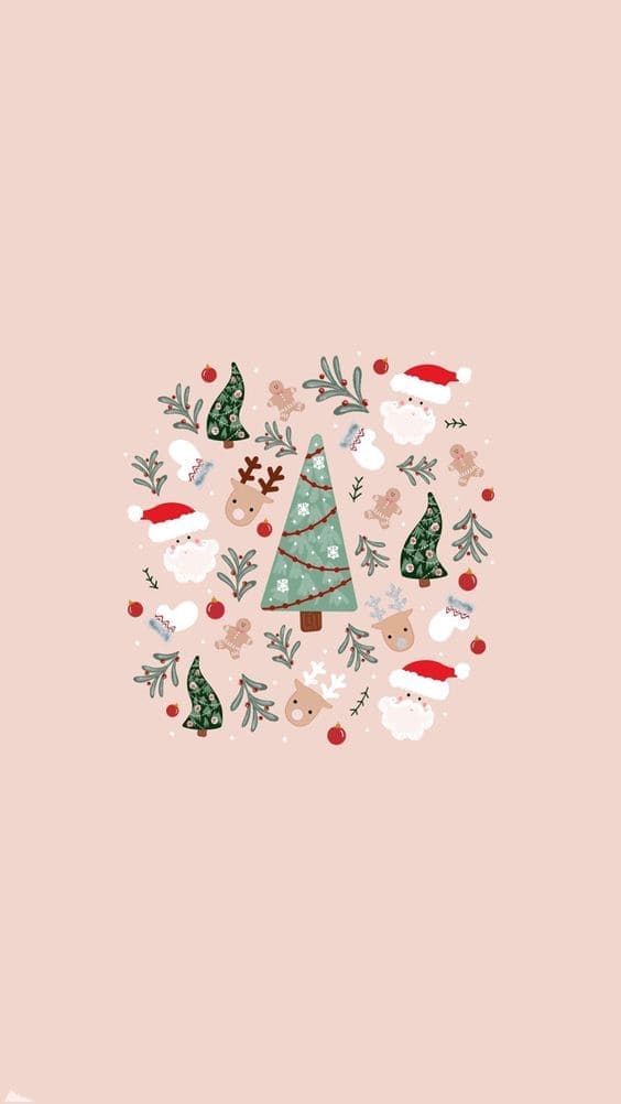cute Christmas pattern mix up