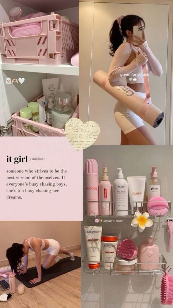 self-care wallpaper: it girl