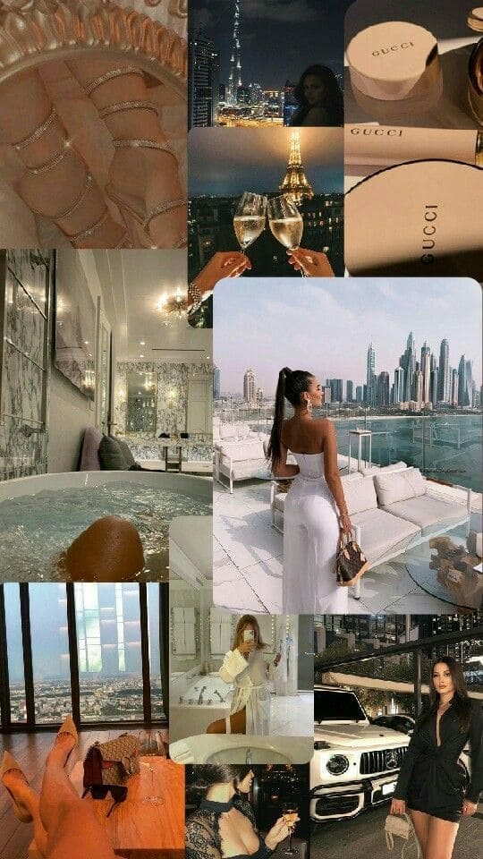 vision board wallpaper: luxury lifestyle