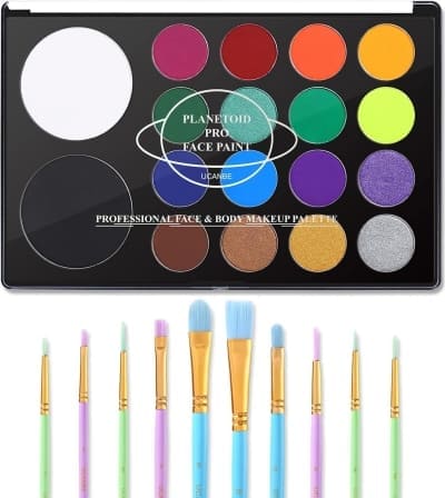 holiday face painting tools