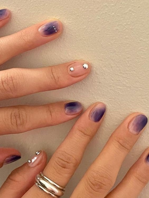 dark purple nails 