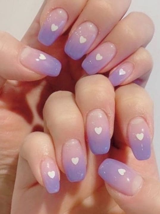 lavender shade nails 