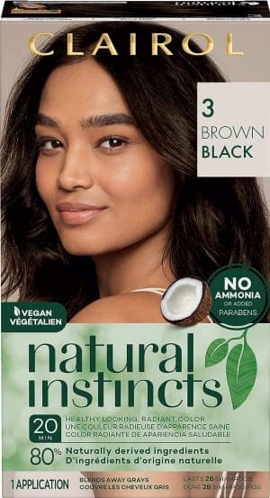 natural brown black hair dye 
