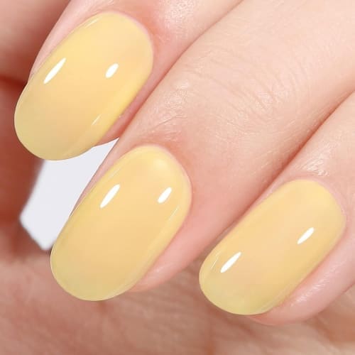 light yellow jelly nail polish