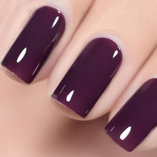 dark purple jelly nail polish 