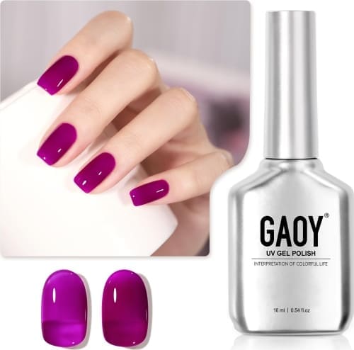 plum purple jelly nail polish 