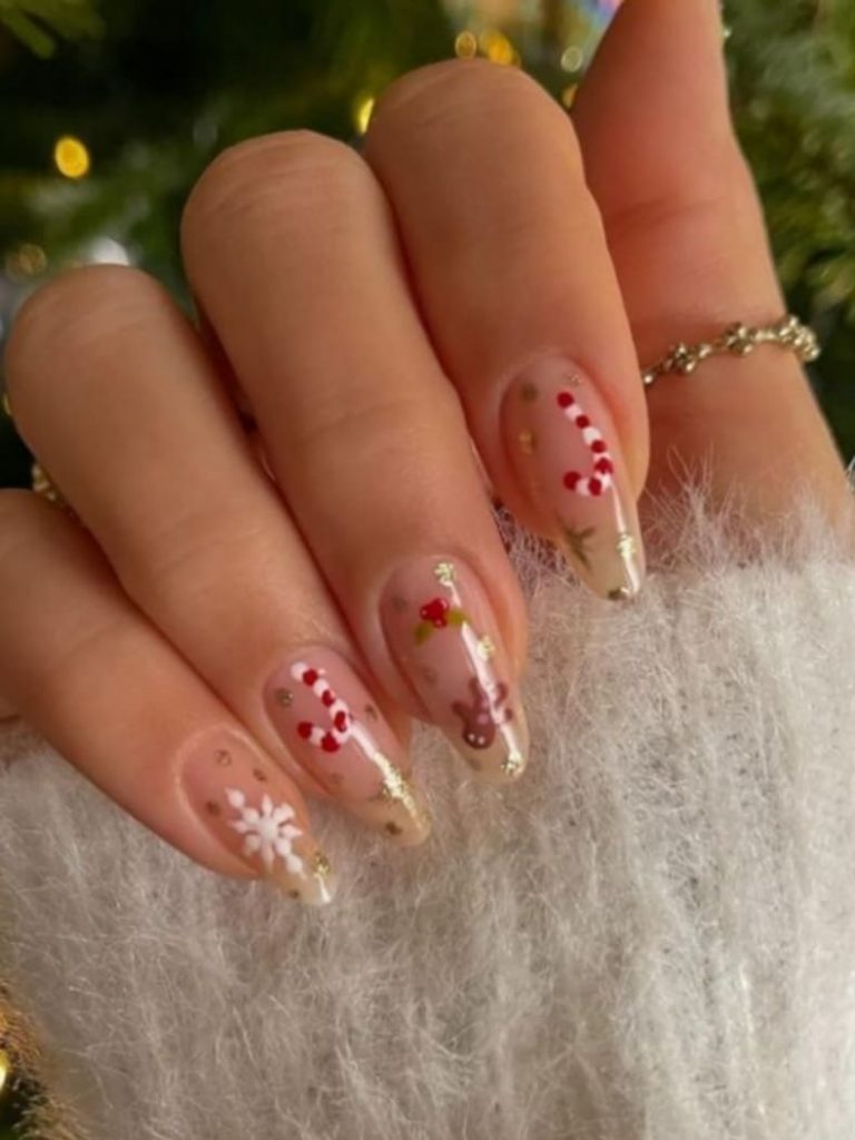 55+ Christmas Acrylic Nails to Get You in the Holiday Spirit