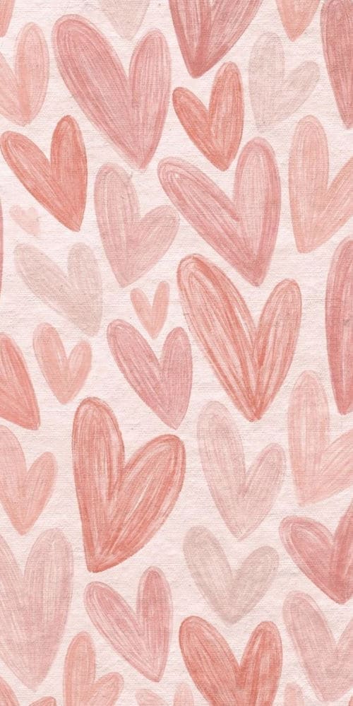 Cute Valentine's Day Wallpaper: Watercolor Bliss