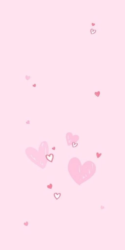 Pink Heart Wallpaper: Sketchy Love Outlines