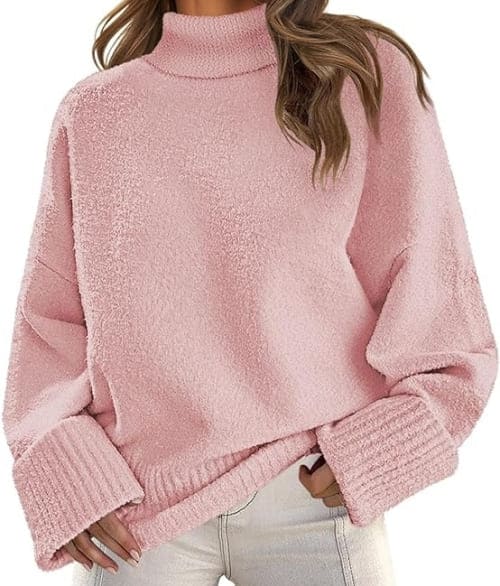 baby pink sweater winter