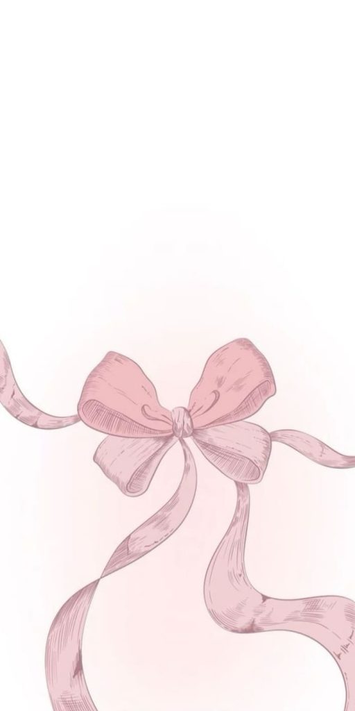 coquette aesthetic wallpaper: pink bow