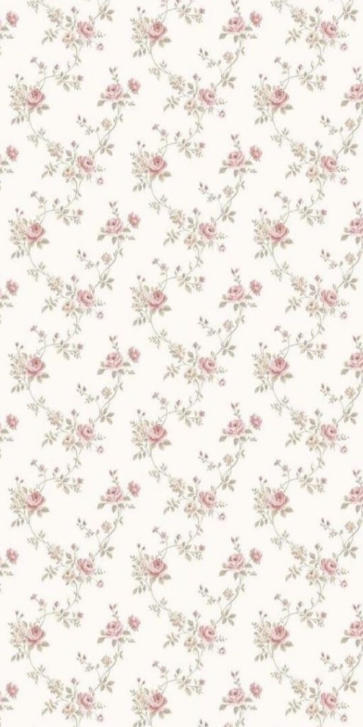 coquette aesthetic wallpaper: whimsical rose print