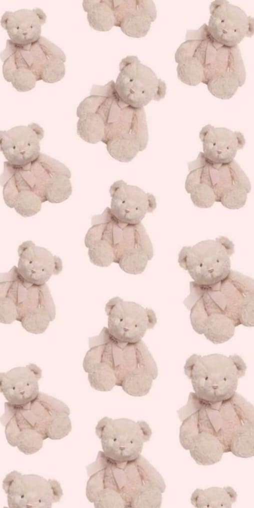 coquette aesthetic wallpaper: adorable teddy bear