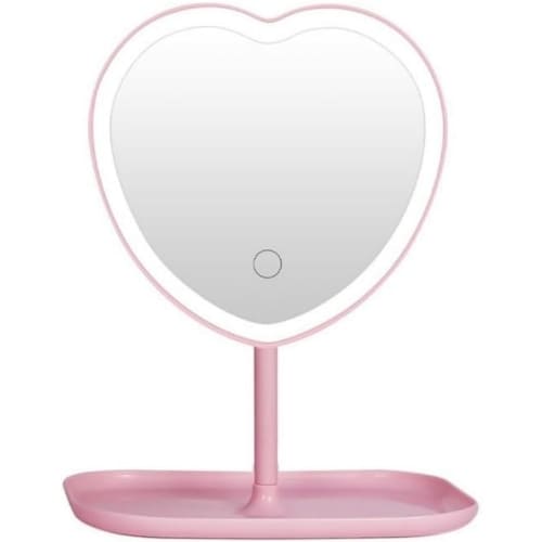 Pink Heart Desk Mirror
