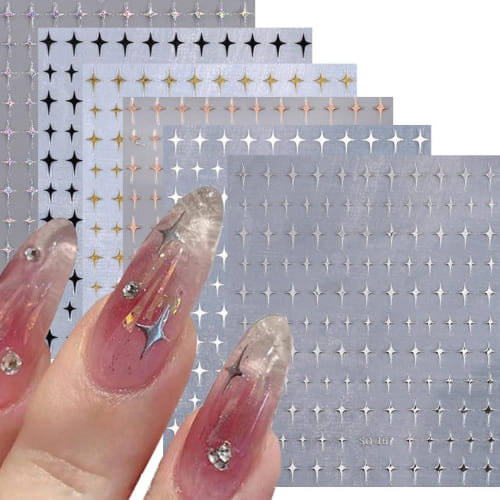 sparkle emoji nail stickers 