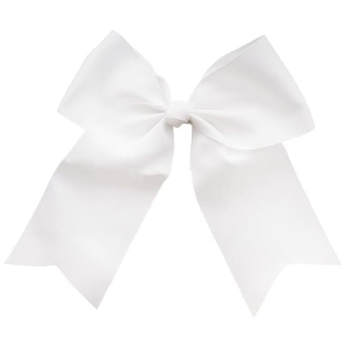 white graduation bow