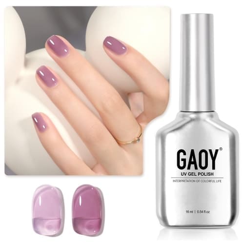 purple jelly gel nail polish