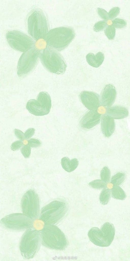 st. patrick's day wallpaper: green flowers