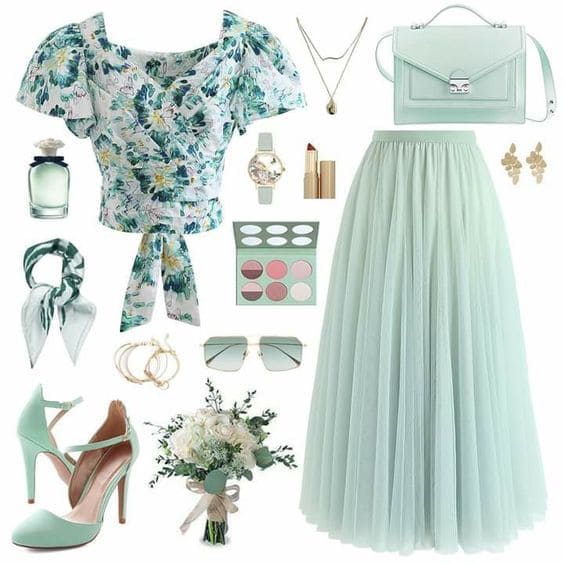 easter outfit: mint tutu