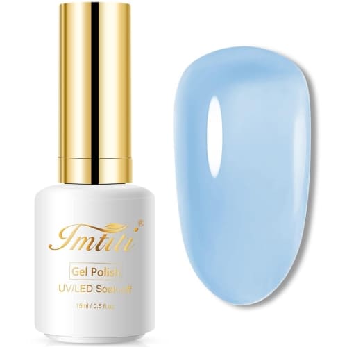 light blue jelly gel nail polish 