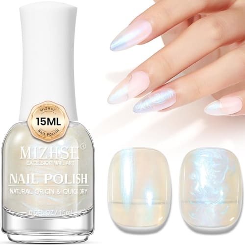 pearl white gel nail polish