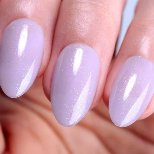 shimmery lavender gel nail polish
