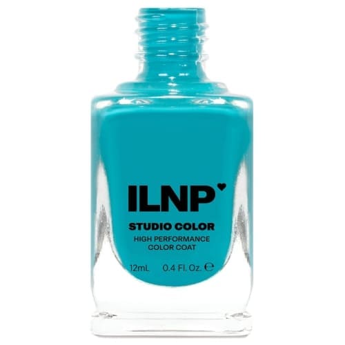 aqua blue neon nail polish