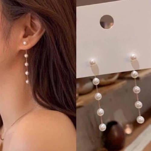 simple pearl earrings 