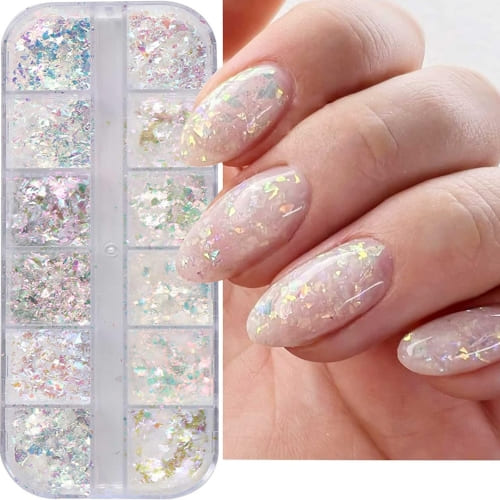 holographic nail glitter